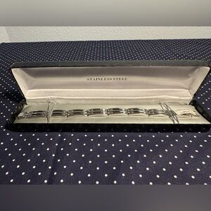 NWT Men's Stainless Steel Link Bracelet
